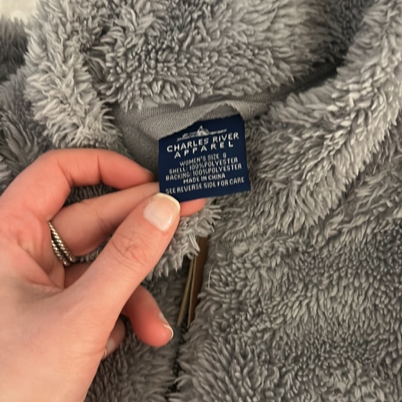 Charles River Apparel Women’s Full Zip Horse Logo Fleece - Size Small. - Picture 4 of 6